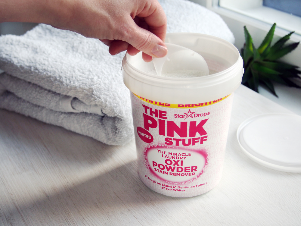 THE PINK STUFF Stain remover powder for whites 1kg -   -skonh-afaireshs-lekedwn-gia-leyka-1kg